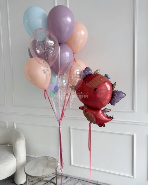 Шары для мальчика с динозавром