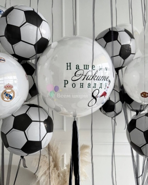 Шарики мальчику на день рождения "Футбол"