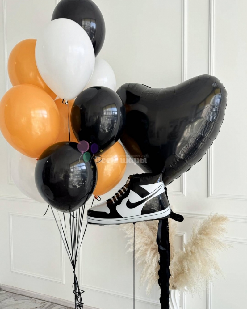 Фонтан из шаров Золотая луна