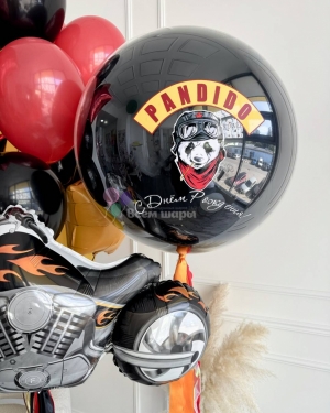 Шары для мужчины с мотоциклом