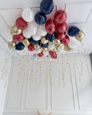 Шары под потолок разноцветные на день рождения