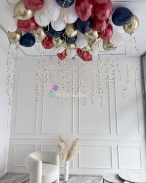 Шары под потолок разноцветные на день рождения