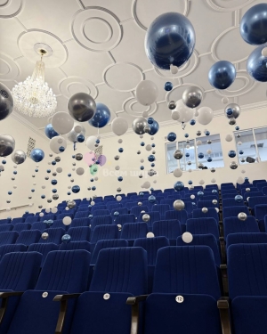 Оформление шарами-цепочками