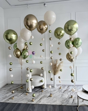 Шары-цепочки для девушки хром