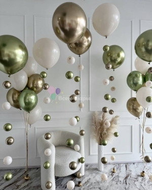 Шары-цепочки для девушки хром