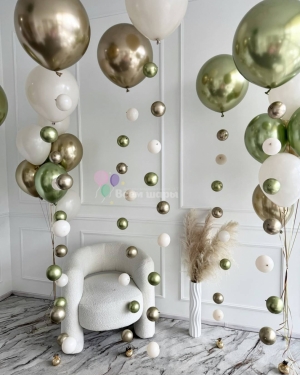 Шары-цепочки для девушки хром