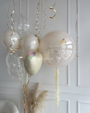 Шары на выписку девочки пастельные