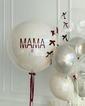 Шары на День матери с бантиками