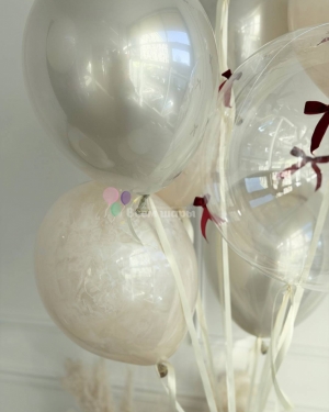 Шары для девушки с бантиками