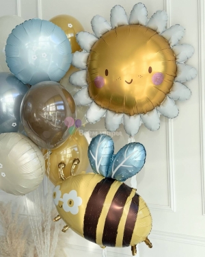Шары для девочки на день рождения с пчелкой