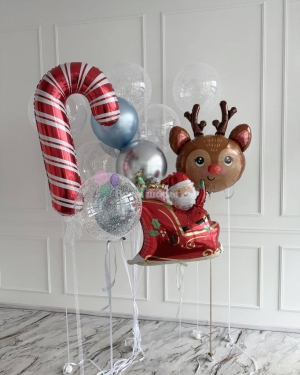 Шары в новогодней тематике