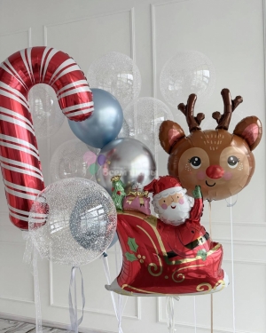 Шары в новогодней тематике