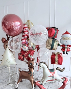 Шары на Новый год семейные