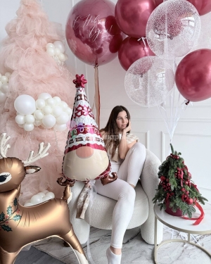 Шары новогодние с олененком