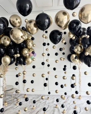 Шары-цепочки "Черное золото"