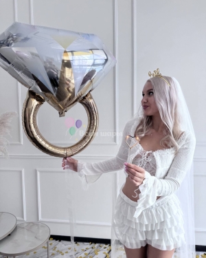 Шар в виде кольца на девичник