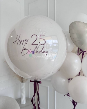 Шары для девушки белые на день рождения