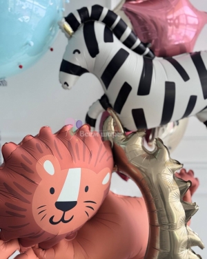 Шары для мальчика на день рождения со зверюшками