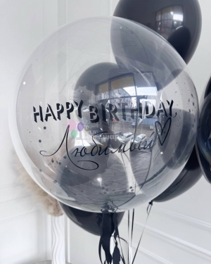 Шары для мужчины на день рождения черные