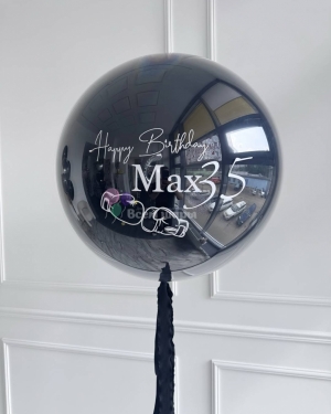 Шары для мужчины на день рождения черные