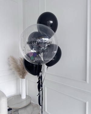 Шары для мужчины на день рождения черные
