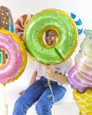 Шарики «Пончик на день рождения»