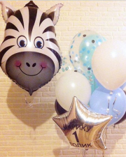 Шары "Веселая Зебра"