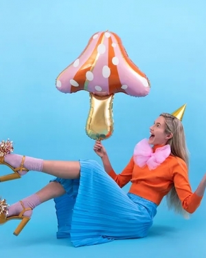 Шар Гриб Мухомор, Розовый 