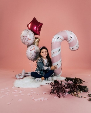 Шар Леденец трость Розовый 