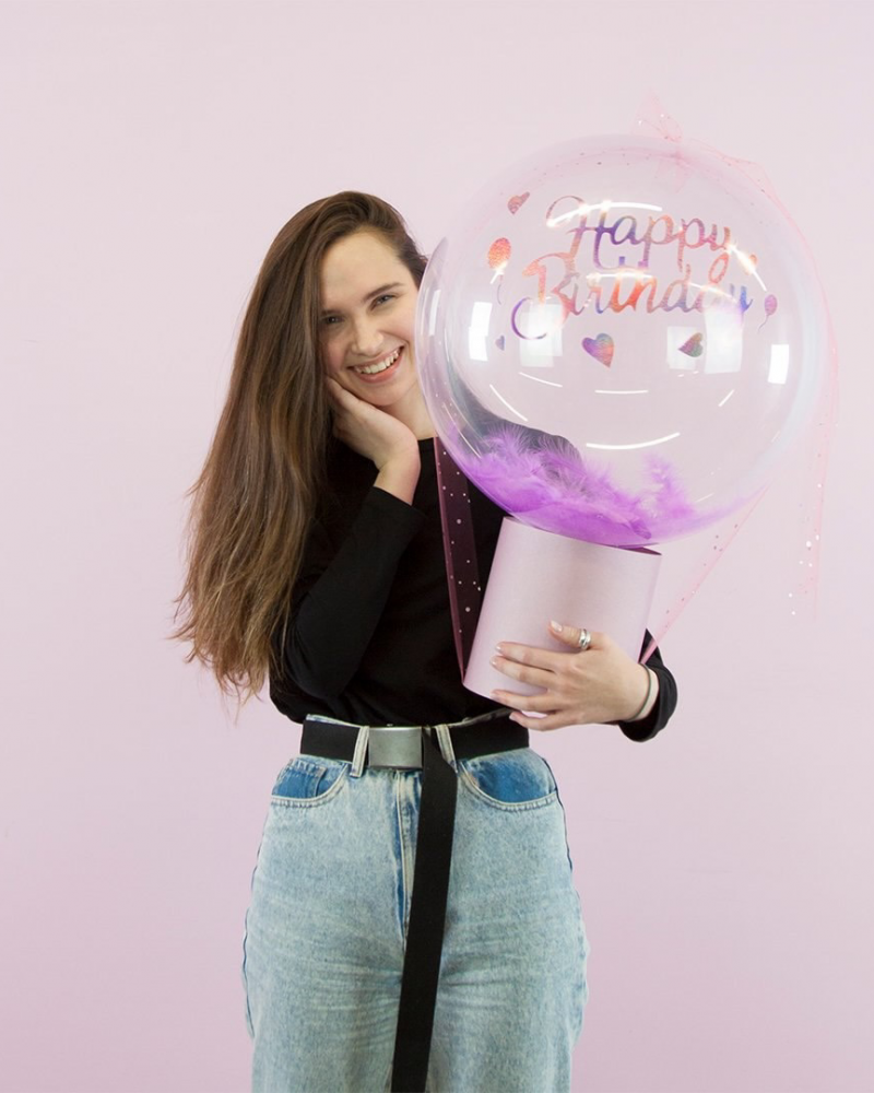 Шар Deco Bubble, Сиреневый