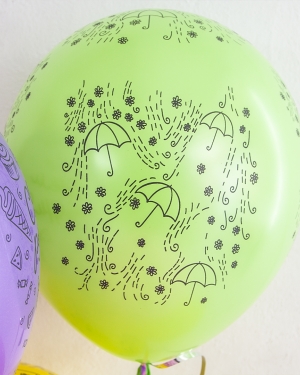 Воздушные шары С Днем Рождения! (модный паттерн)