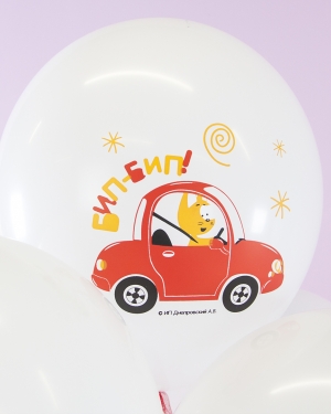 Воздушные шары Синий трактор и Котенок Котэ