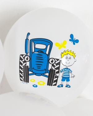 Воздушный шар Синий трактор