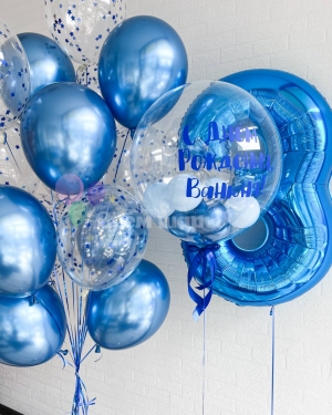 Воздушные шары на день рождения мальчика 3 года