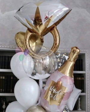 Фонтан шаров для невесты