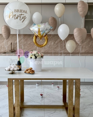 Набор шаров на девичник "BRIDE PARTY"