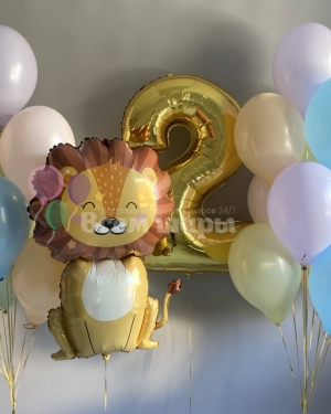 Набор шаров лев на 2 года