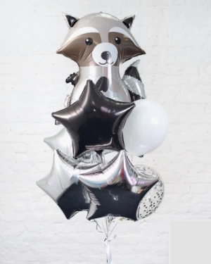 Шары гелиевых шаров Милый Енот