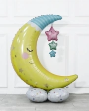 Шар 3D Фигура на подставке Полумесяц и звезды